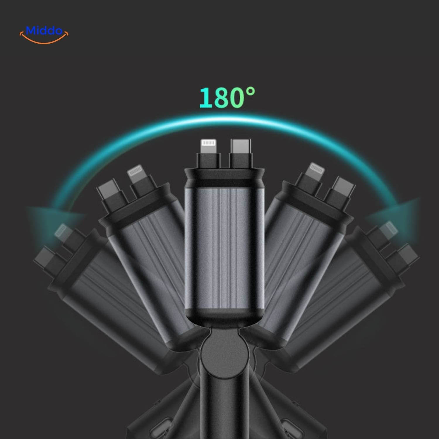 AutoCharge™ 120W | Caricatore 4-in-1, Super Veloce, Cielo Stellato RGB!