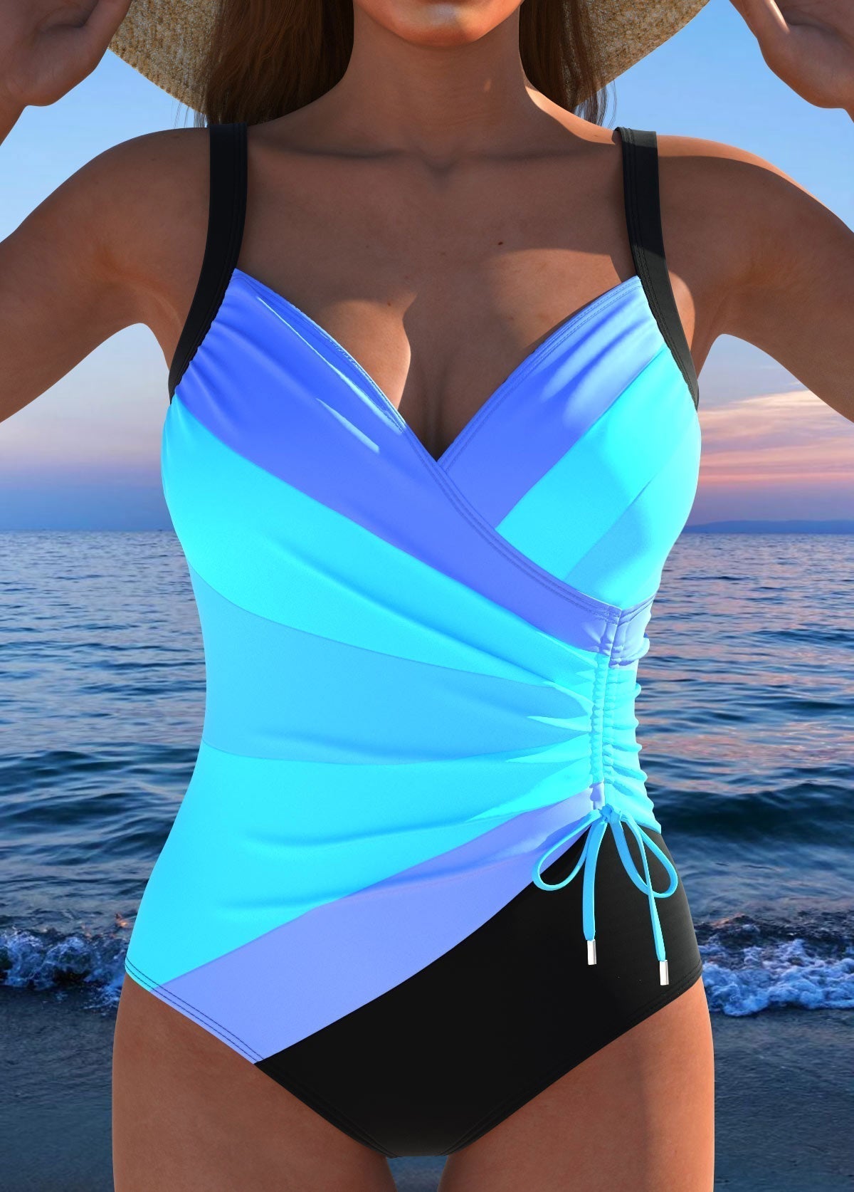 Giulia | Costume da bagno incrociato che valorizza e slancia la silhouette