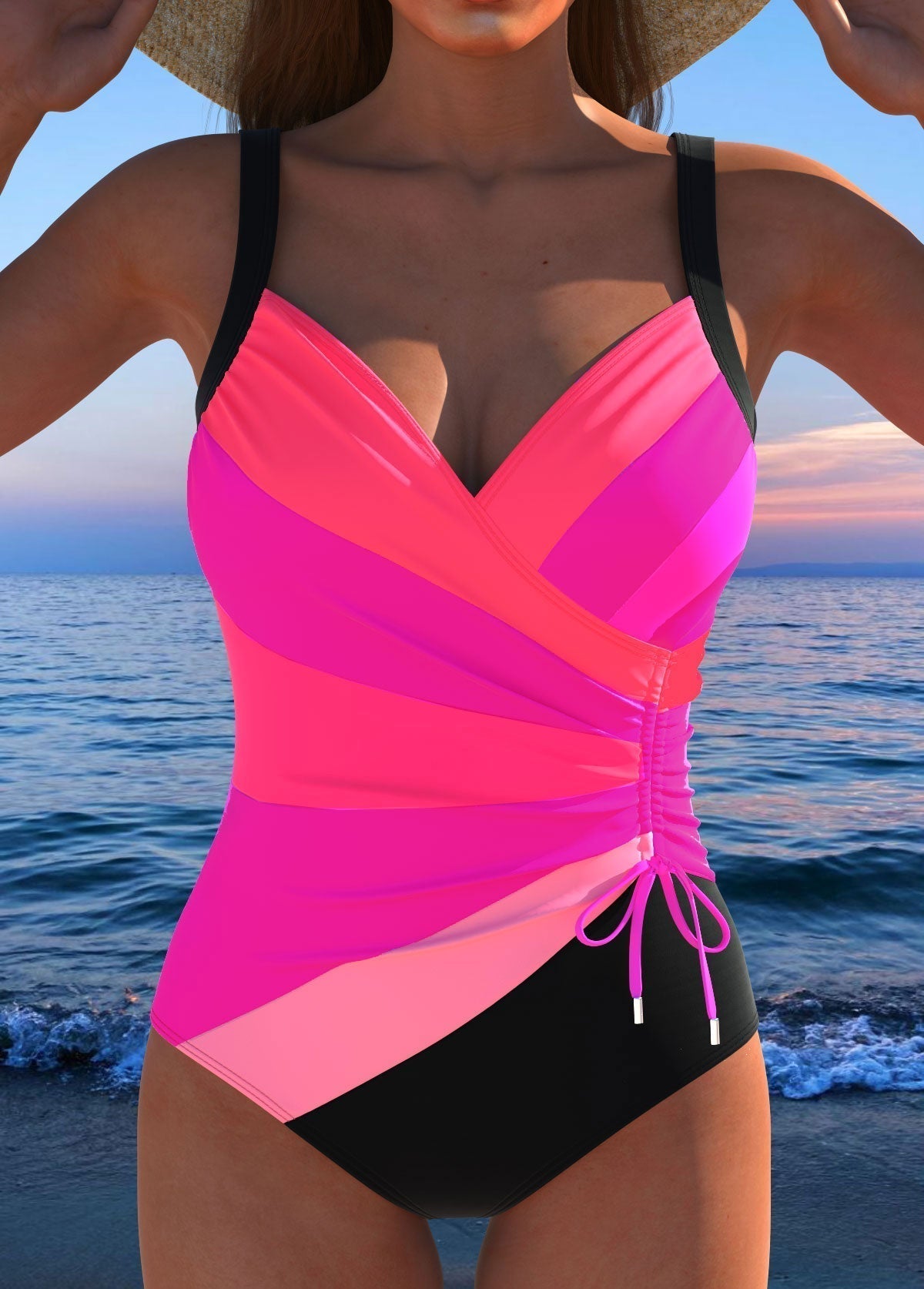 Giulia | Costume da bagno incrociato che valorizza e slancia la silhouette
