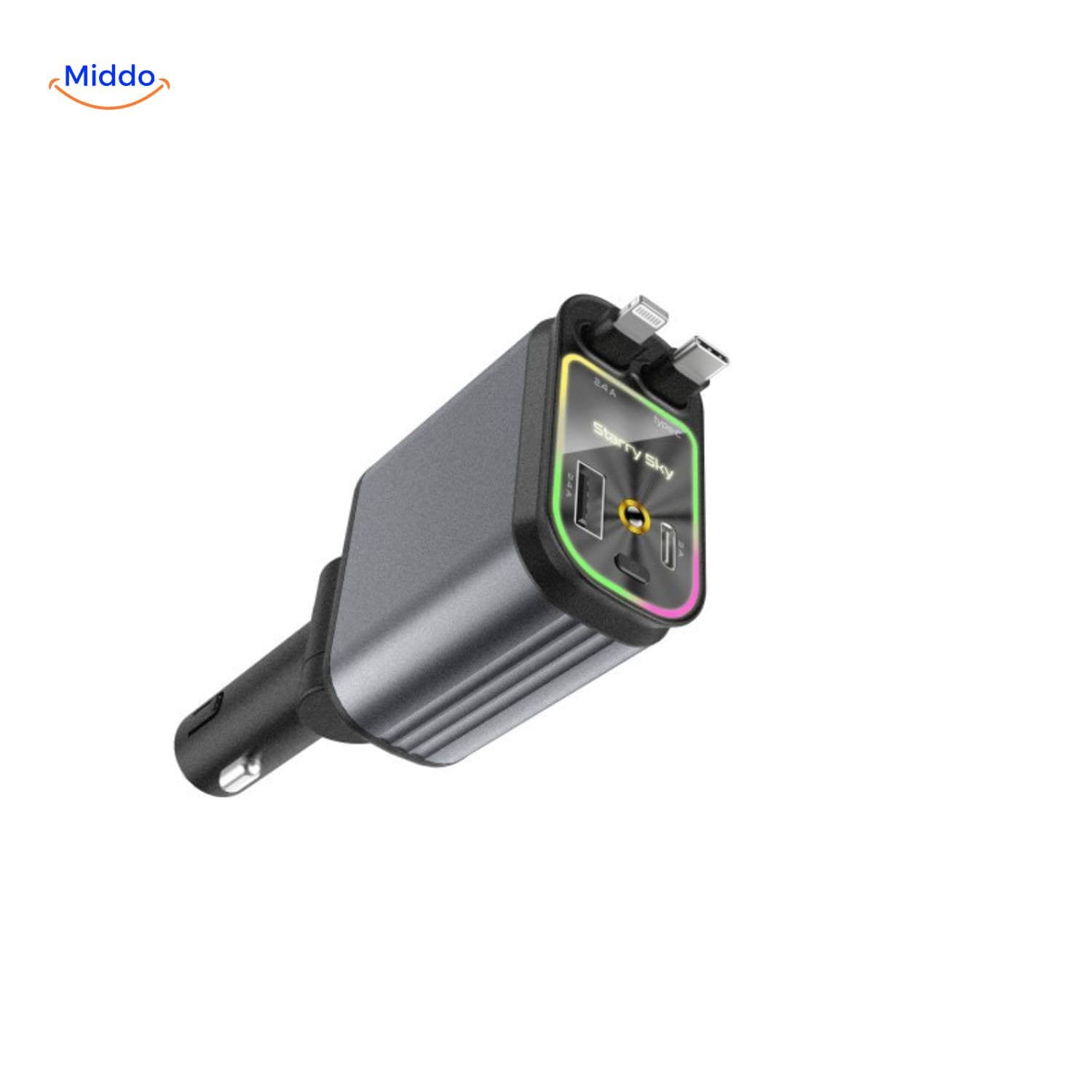 AutoCharge™ 120W | Caricatore 4-in-1, Super Veloce, Cielo Stellato RGB!