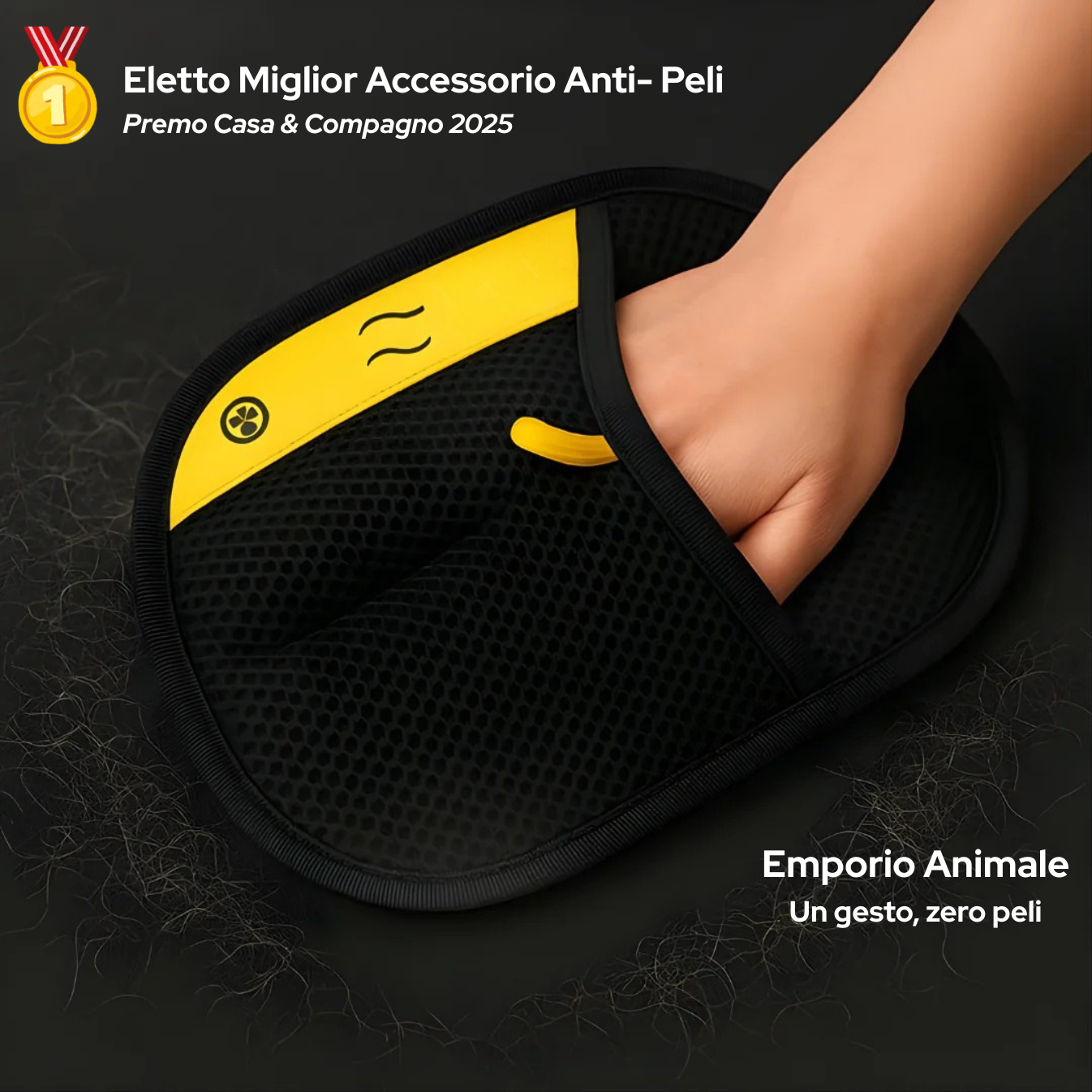 Emporio Animale™ Guanto Antipeli Riutilizzabile ed Ecologico