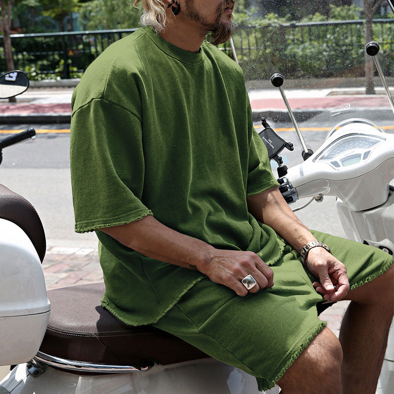 Set sportivi casual, tinta unita, senza maniche